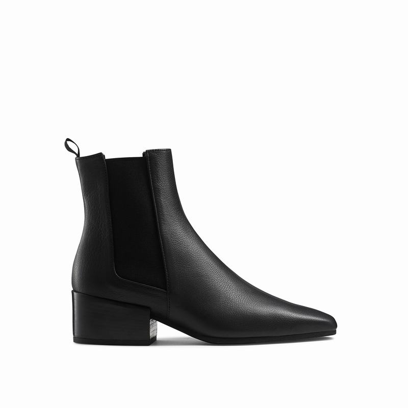 Russell & Bromley Lennox Square Toe Chelsea Boots Womens Black [EGR8782GK]